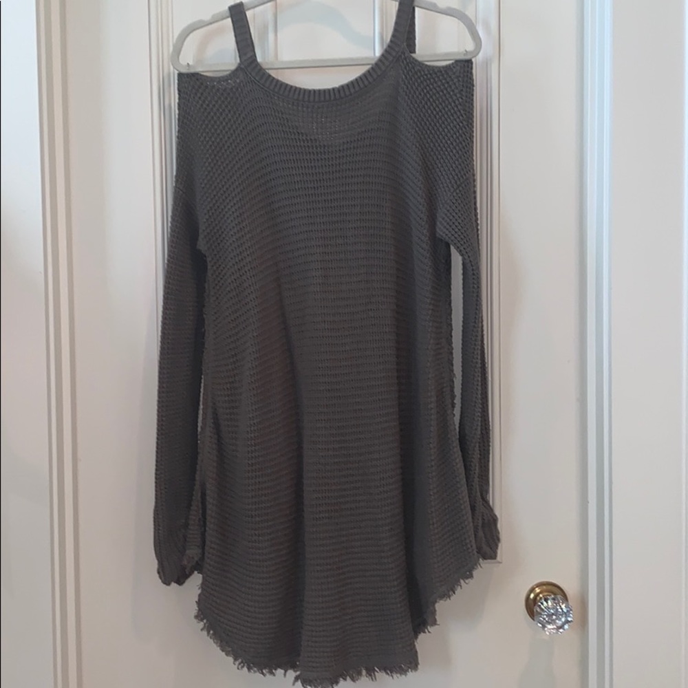 Free People Olive Green Sweater - Picture 3 of 6
